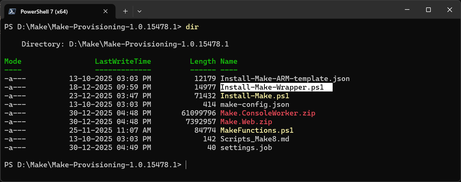 Figure 1: PowerShell Directory